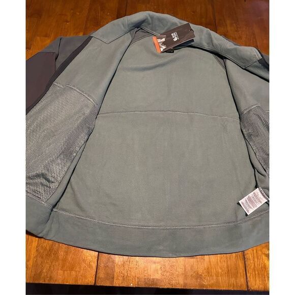 Mountain Hardware Women’s Unclassic LT Fleece Jacket Zip Up Green Gray New Sz M - Picture 8 of 12